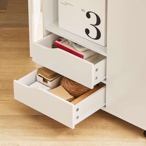 Printerstativ, FBT129-W, 60x35x71 cm, Hvid