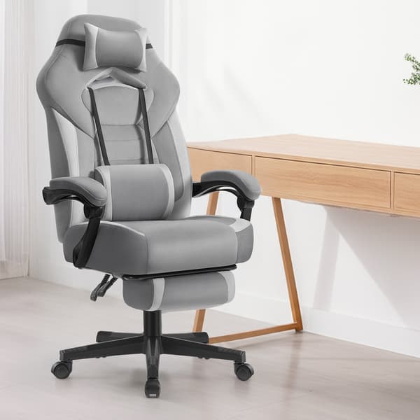 Gamingstol 72,4x69,7x118-128 cm Grå