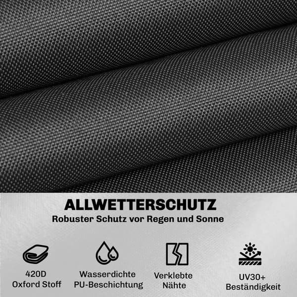 Møbelbetræk 216x216x78 cm Sort Polyester