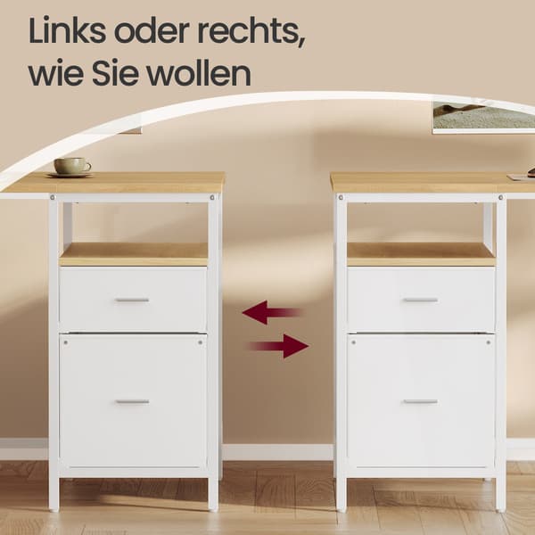 Skrivebord, 140x60x76 cm, Sort, Stål