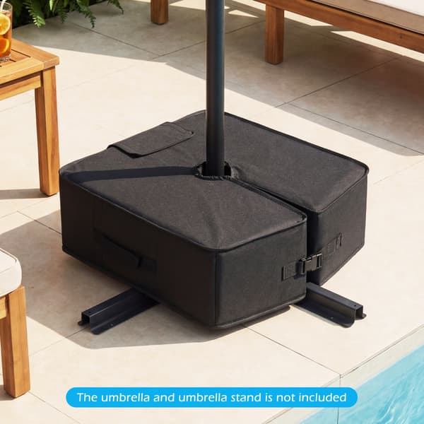 Parasolbase Vægt 47x45,7x16 cm sort