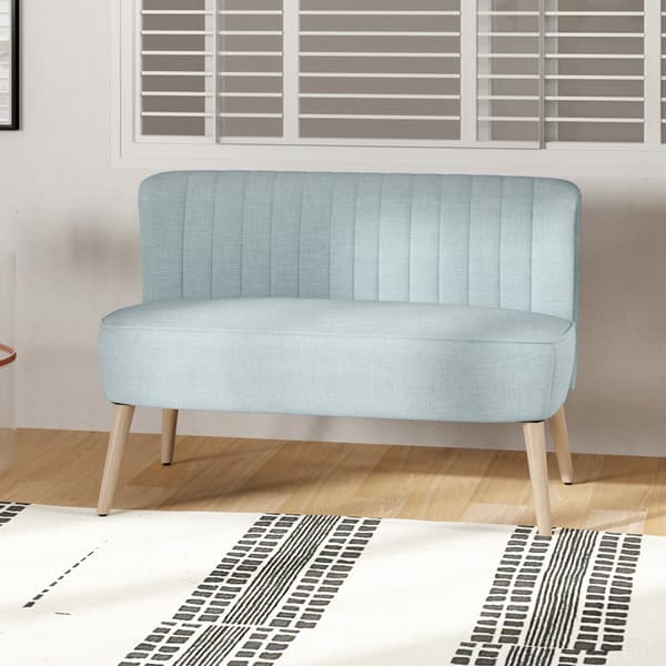 Soffa 117x56,5x77 cm Ljusgrönt trä