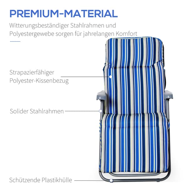 Solstolset, 60x75x65-102 cm, Blå