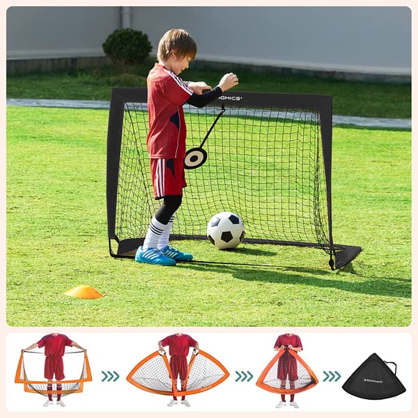 Fodboldmål, 120x91x91 cm, Orange