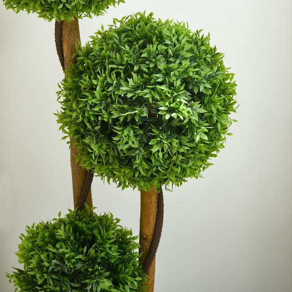 Kunstig buksbomplante, 110 cm, grøn, UV-resistent