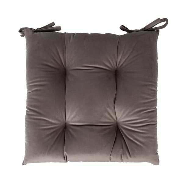 Stol dyna 40x40 cm Taupe sammet