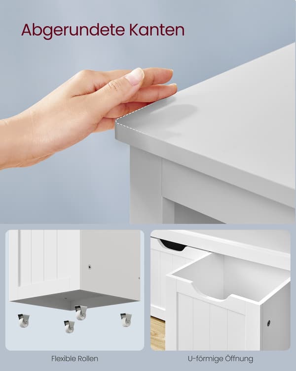 Lekeromsoppbevaring skap 29,7x72,2x60 cm hvit MDF