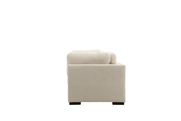 Sofa Salerno 227x67 cm Beige polyesterstof