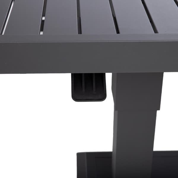 Havemøbelsæt BRISTOL151x90x52-74 cm Grå Aluminium