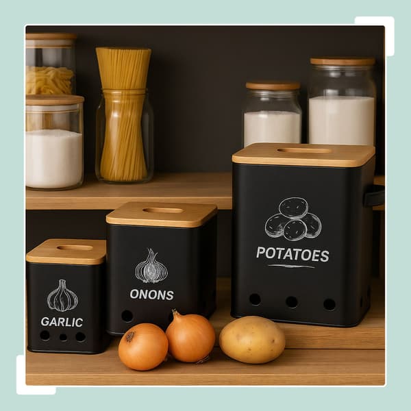 Förvaringslådeset Potatis Lök Vitlök Förvaring Förvaring, Kodustaar