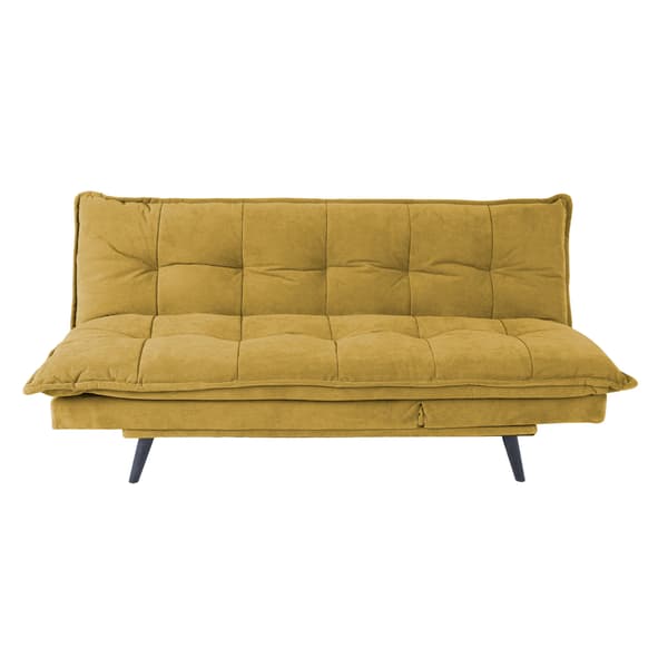 Vuodesohva SPRY 193x92x89 cm Keltainen Sametti