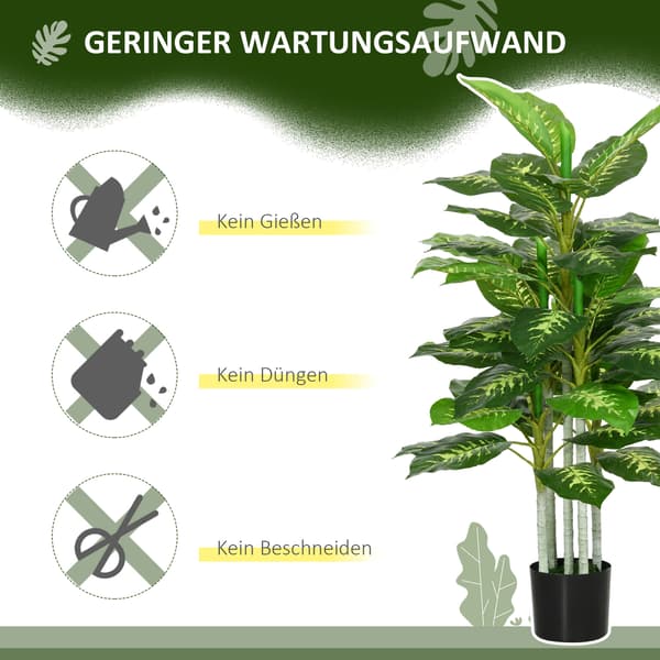 Tekokasvi Dieffenbachia 120 cm vihreä