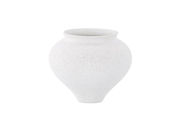 Vase Rellis 11x18x18 cm Hvid