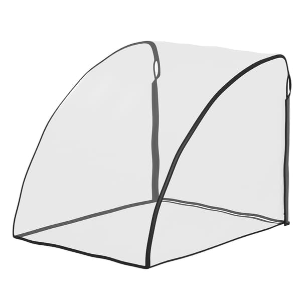 Sadesuoja lasten pyöräkärryyn 76x61x61 cm läpinäkyvä