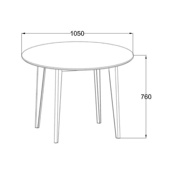 Spisebord 105x76 cm Eg, Roxby