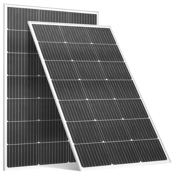 Solpanel, 2 st monokristallina 100W, 89,5x58x3 cm