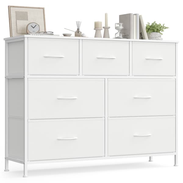Kommode 98,8x30x74,7 cm hvid stål