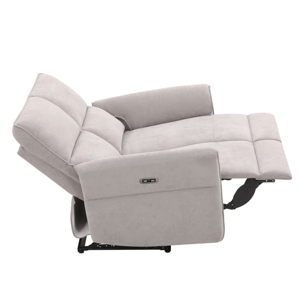 Fåtöljsoffa Damika 143x92x103 cm Grå Chenille Tyg