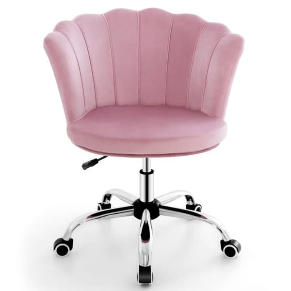 Højdejusterbar kontorstol 69x64x74 cm pink