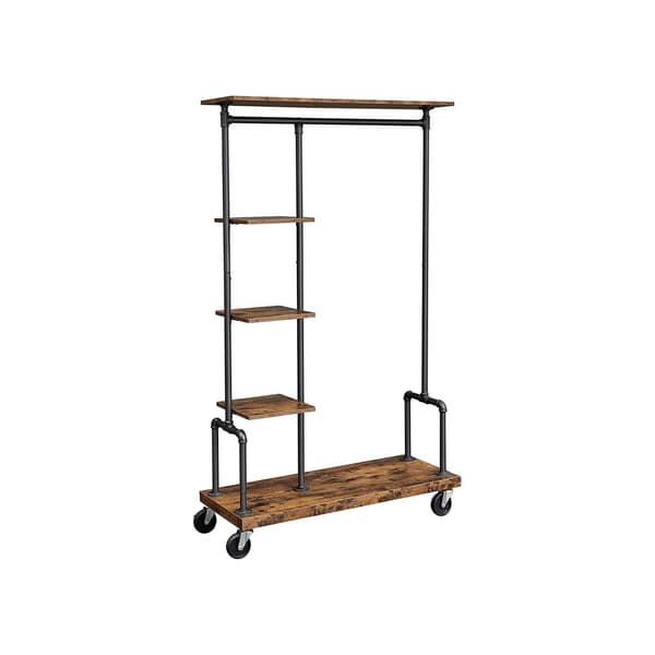 Vaateteline, 103.5x40x174.5 cm, Musta, Ruskea