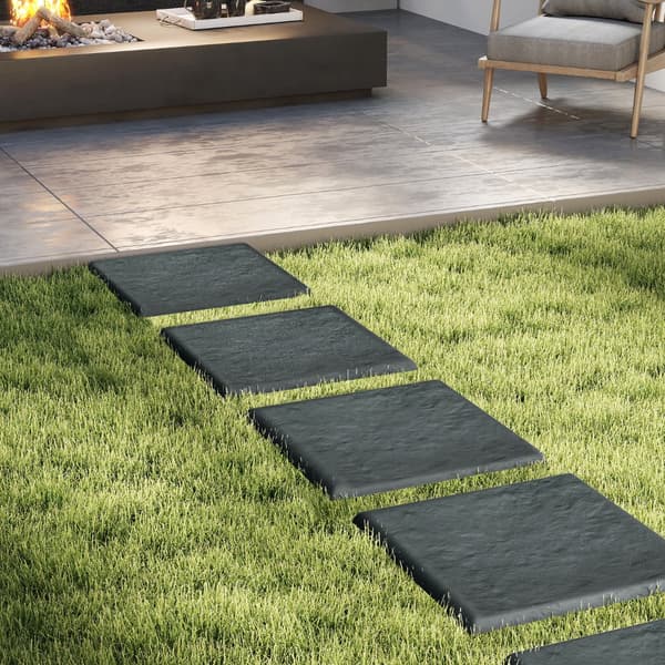 Askeltasot 16 kpl 39,5x39,5 cm harmaa