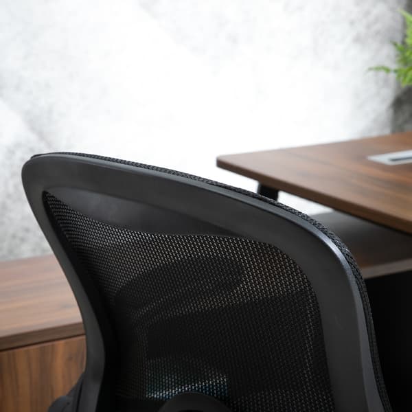 Kontorstol, 64x60x106-126 cm, Sort