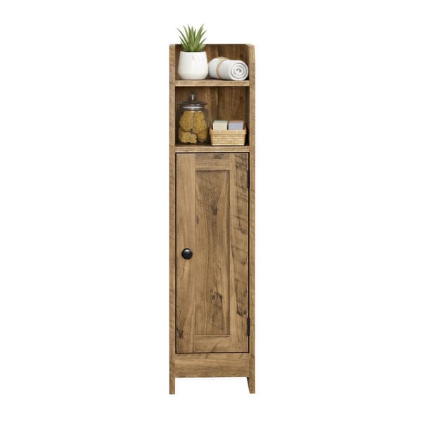 Badeværelsesskab 20x18x80 cm Brun MDF