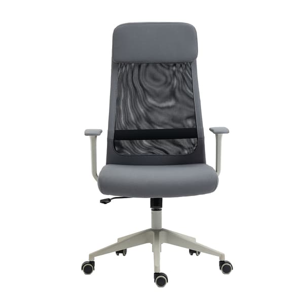 Kontorstol Elmer 67x62x113-124 cm Grå Sort