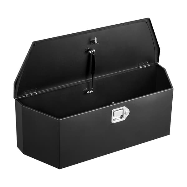 Trailer-tungeboks, 91,4x31,4x30,5 cm, sort, stål opbevaring