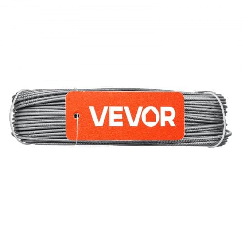 Wire Rope Kit, 35,1 m, 2 mm, 304 rustfrit stål, stål, gør-det-selv