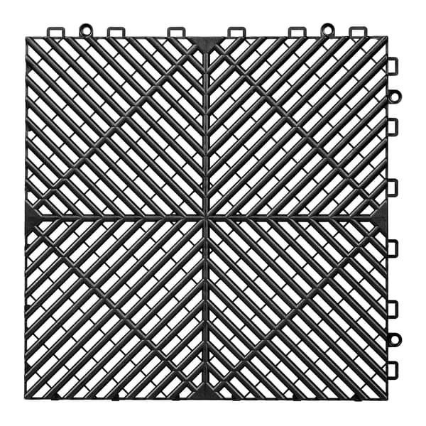 Dræn måtte 31x31 cm Sort PP materiale