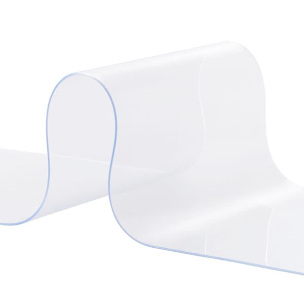 Strimmelgardin, PVC-dørgardin, 2499,4x20,3 cm, Klar, Plastik