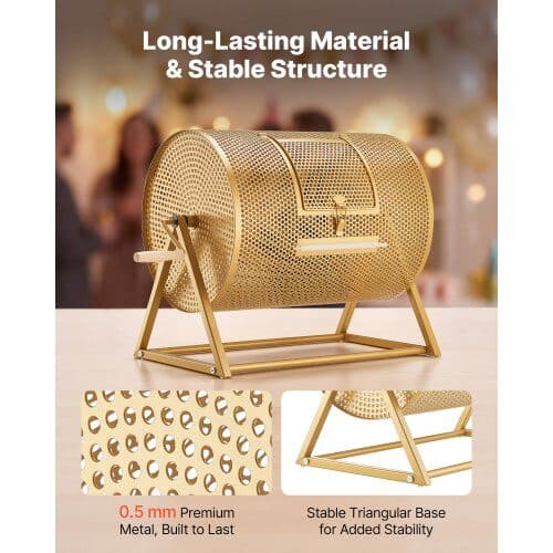 Lottospinnare 410xØ302 mm guld