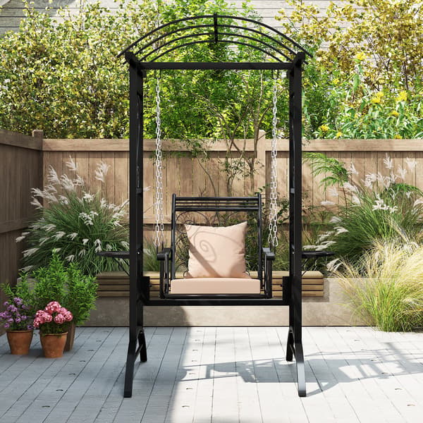 Udendørs gynge, 2 espalier, hynder, sideborde , Star