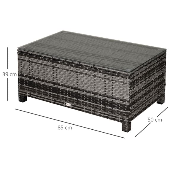 Soffbord, 85x50x39 cm, Grå