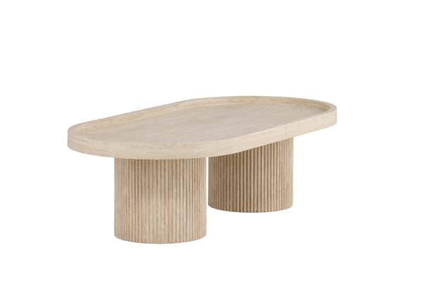 Sofabord Krille 120x60x35 cm Beige MDF