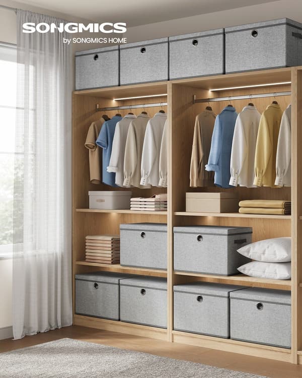 Förvaringsboxar, med Lock, 3 Set, Förvaringsboxar