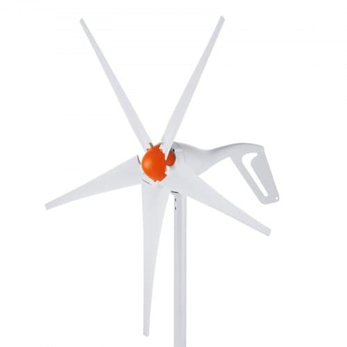 Vindmøllegenerator, 500W 12V 5-blads sæt, 120x120x68 cm, Hvid, MPPT-controller