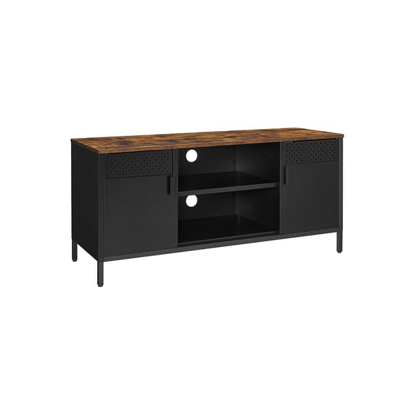 TV-bord, 120x40x55 cm, Brun, Sort