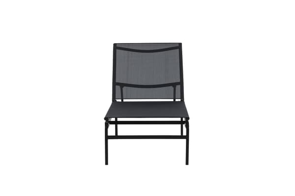 Aurinkotuoli Massimo 60x118x34 cm Musta Teräs