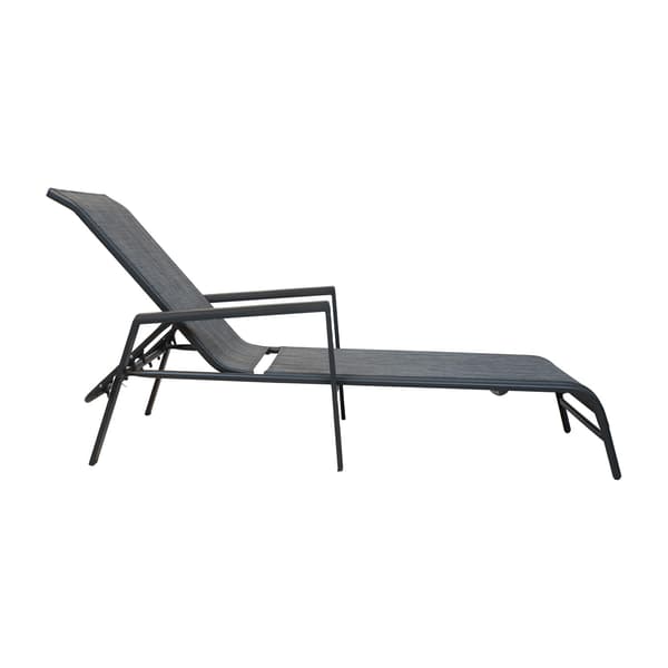 Däckstol DELGADO 63,5x195x29/96 cm Grå