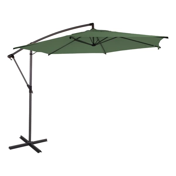 Parasol Malta 300 cm vihreä teräs ulkokäyttöön