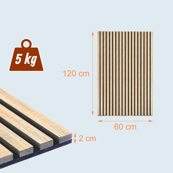 Akustikpanel Sæt 120x60x2 cm, Kodustaar