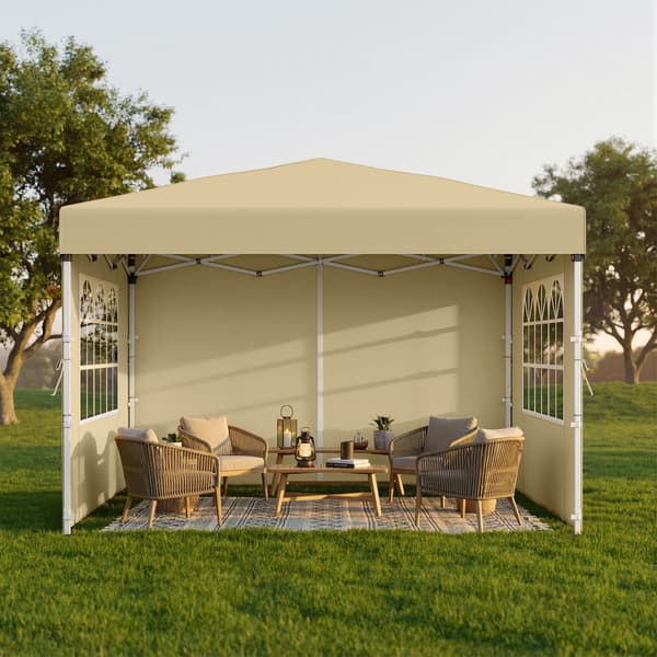 Pavillon 3x3x2,6 m Beige bærbar