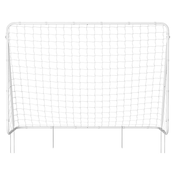 Fodboldmål, 215x76x150 cm, Hvid