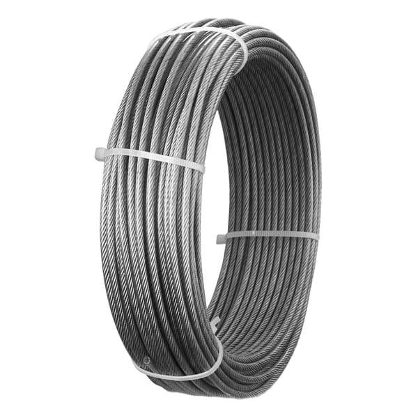 Wire Rope Kit, 30,5 m, 3,2 mm, Rustfrit Stål