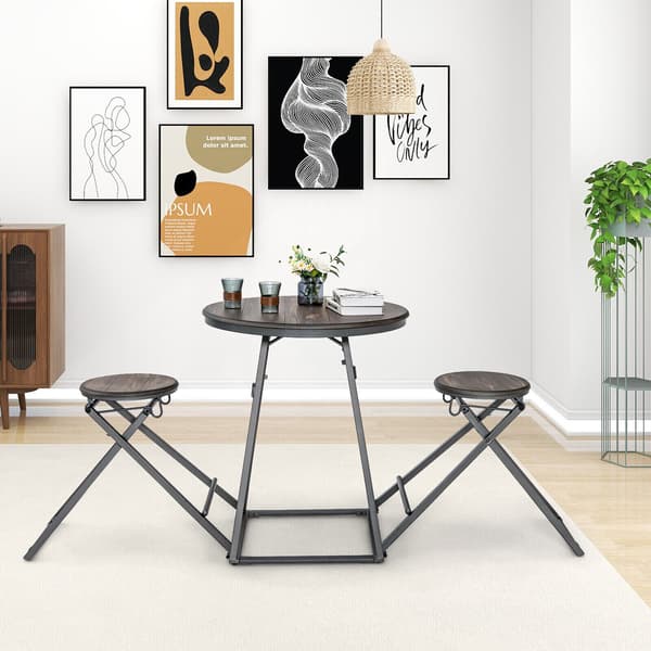 Spisebordssæt, 206×77×90 cm, Grå