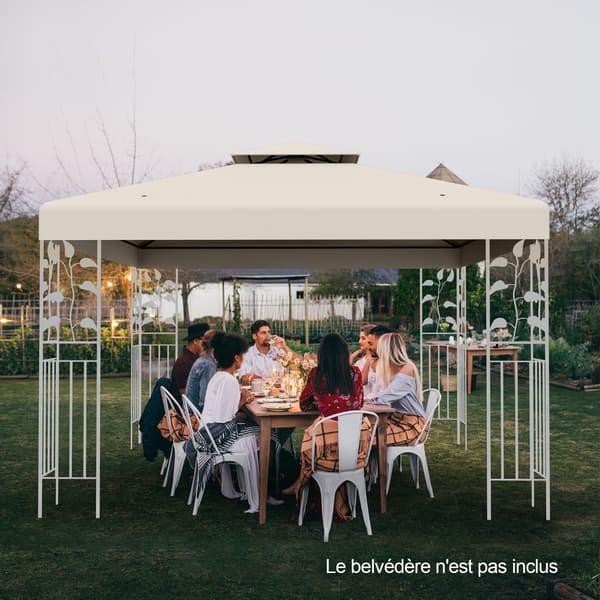 Erstatningsmarkise til pavillon 300x300 cm beige