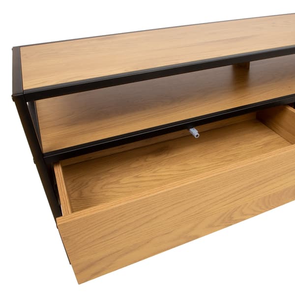 TV-bord HEDVIG 120x33x40 cm Ask Sort