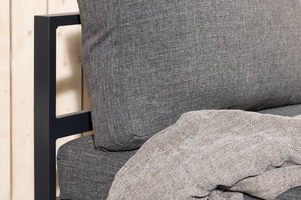 Lounge stol midtersektion 70x70x30 cm sort